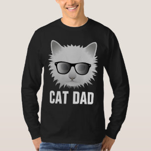 CAT DAD, CAT T-SHIRTS IN BLACK