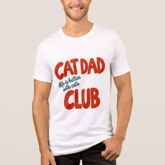 Cat Dad Club Vintage Retro T-Shirt – Life Is Bette Tri-Blend Shirt