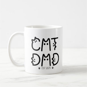 Cat Dad Custom Year Coffee Mug