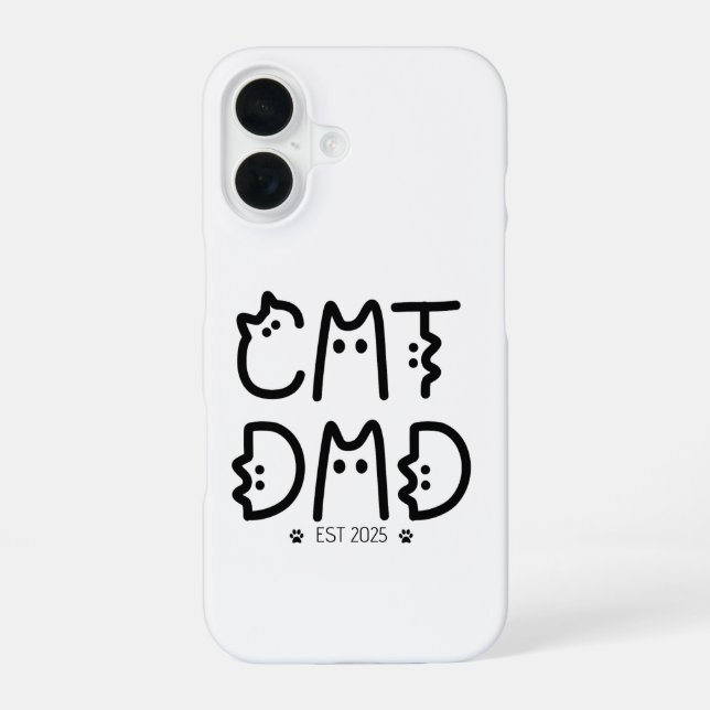 Cat Dad Custom Year Iphone Case (Back)