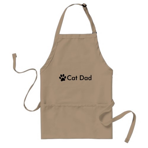 Cat Dad Customizable Adult Apron