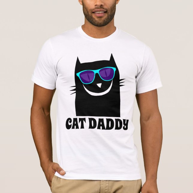 CAT DAD DADDY Funny T-shirts (Front)