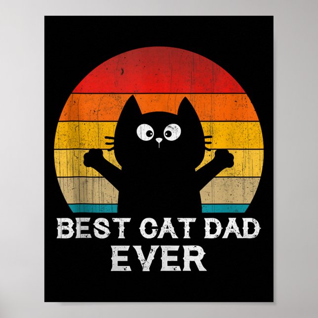 Cat Dad Ever - Funny Cats Tank Top  Poster (Front)