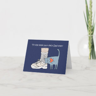 Cat Dad Fathers Day Cat Lover Man perfect Dad  Card