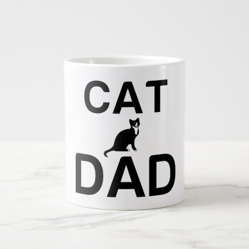 CAT DAD GIANT COFFEE MUG