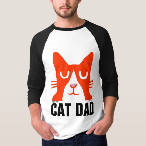 CAT DAD GINGER ORANGE PANDA KITTY T_SHIRTS