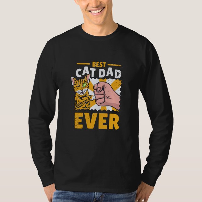 Cat dad kittens cats T-Shirt (Front)
