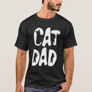 Cat Dad Owner Mens Design Kitten Boy Art Matching T-Shirt