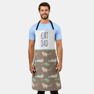 "Cat Dad" Simple Modern Farmhouse Apron
