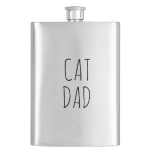 "Cat Dad" Simple Modern Farmhouse Flask