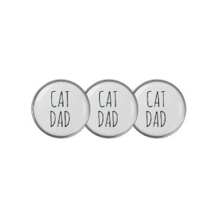 "Cat Dad" Simple Modern Farmhouse Golf Ball Marker