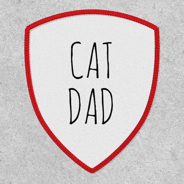 "Cat Dad" Simple Modern Farmhouse Patch (Front)