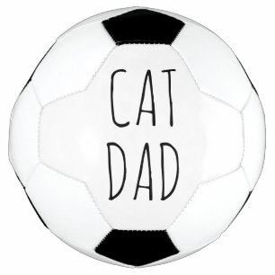 "Cat Dad" Simple Modern Farmhouse Soccer Ball