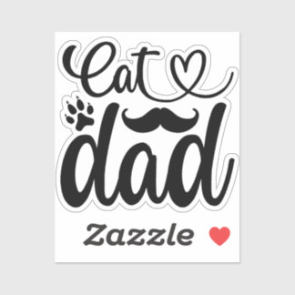 Cat Dad Sticker