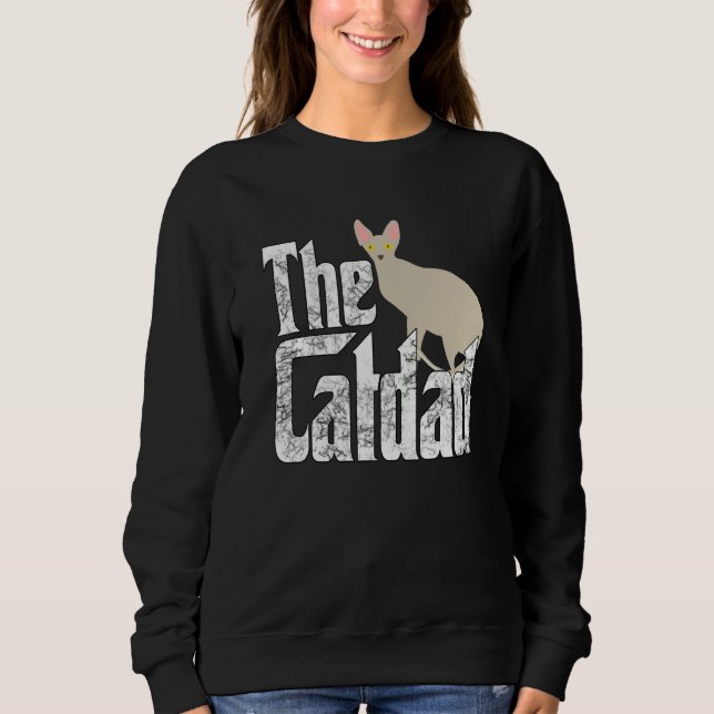 Cat Dad The Catfather Crazy Cat Father Kitty Daddy Sweatshirt (Front)