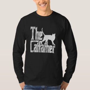 Cat Dad The Catfather Crazy Cat Father Kitty Daddy T-Shirt