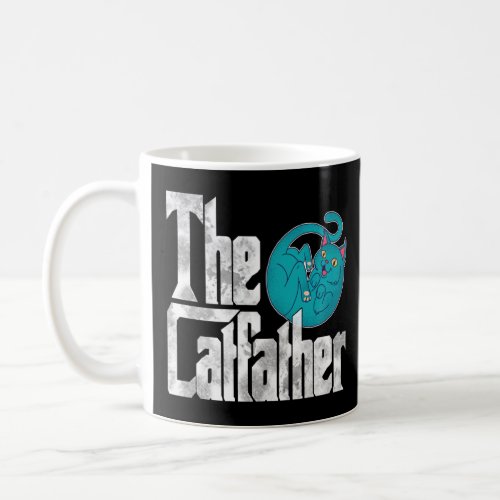 Cat Dad The Catfather Crazy Cute Cat Father Kitty  Coffee Mug