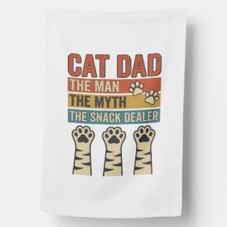 Cat Dad The Snack Dealer Vintage Cat Lover Shirt_1 House Flag