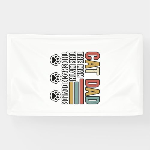 Cat Dad Vintage Funny Snack Dealer Shirt Design_1 Banner