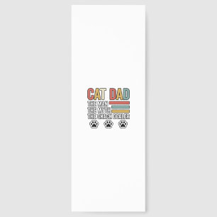 Cat Dad Vintage Funny Snack Dealer Shirt Design_1 Bookmarks