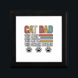 Cat Dad Vintage Funny Snack Dealer Shirt Design_1 Gift Box<br><div class="desc">Cat Dad Vintage Funny Snack Dealer Shirt Design_1</div>