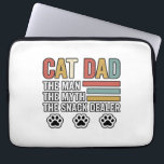 Cat Dad Vintage Funny Snack Dealer Shirt Design_1 Laptop Sleeve<br><div class="desc">Cat Dad Vintage Funny Snack Dealer Shirt Design_1</div>