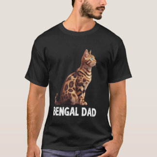 Cat Daddy Bengal Cat Dad Bengal Father Bengal Cat T-Shirt