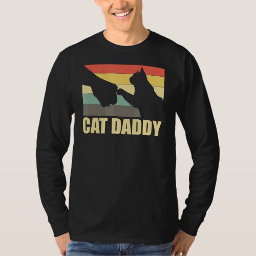 Cat Daddy  Best Cat Dad Ever Cat  Vintage T_Shirt