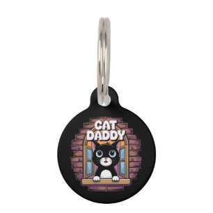Cat Daddy Extraordinaire The Best Cat Dad Ever Pet ID Tag