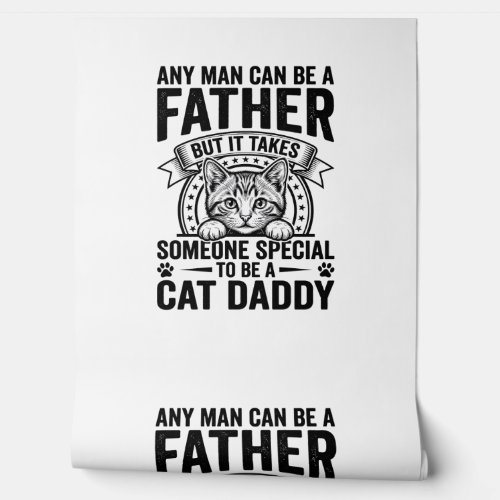 Cat Daddy Father Quote Vintage Engraving T-Shirt D Wallpaper