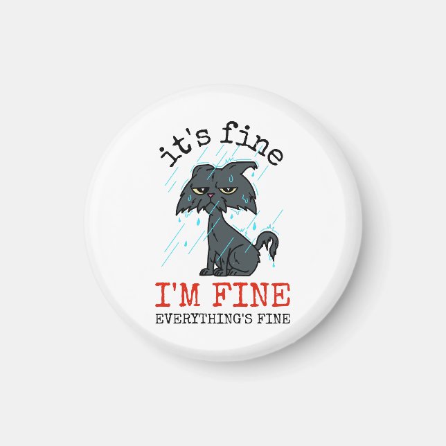 Cat daddy fathers day gift magnet (Front)