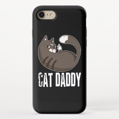 Cat Daddy Funny Cat Lover For Fathers Day Lovers iPhone 87 Slider Case