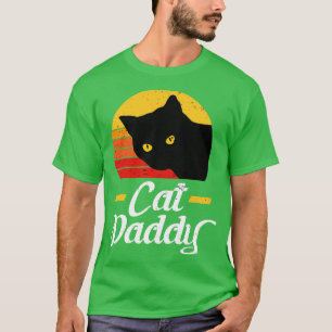 Cat Daddy Shirt Vintage Retro Black Cat Daddy Shir
