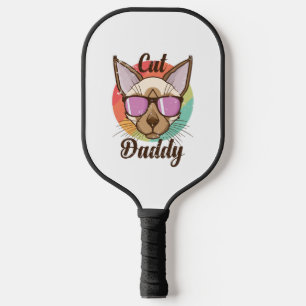 Cat Daddy Siamese Cat Pet Male Cat Pickleball Paddle