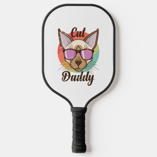 Cat Daddy Siamese Cat Pet Male Cat Pickleball Paddle