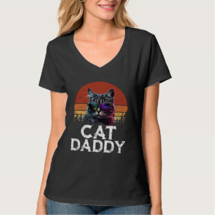 Cat Daddy Tabby Vintage Eighties Style Cat Retro T-Shirt