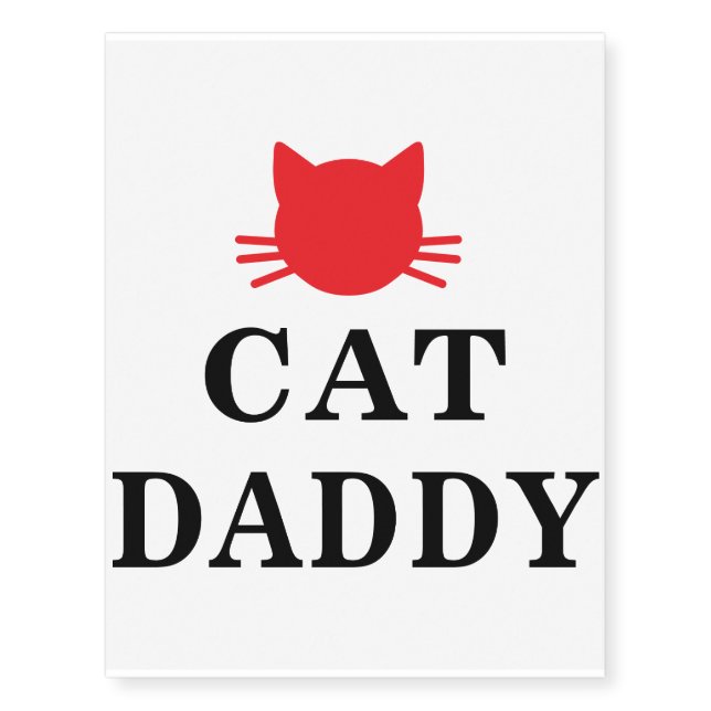 Cat Daddy Temporary Tattoos (Front)