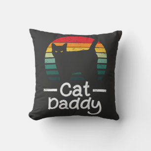 Cat Daddy Throw Pillow