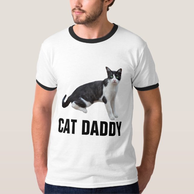 CAT DADDY, TUXEDO CAT T-shirts (Front)