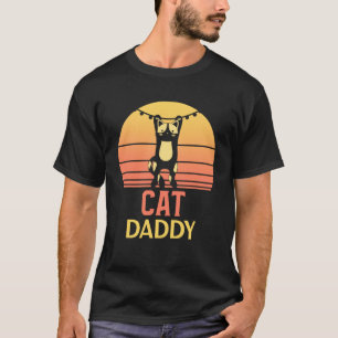 Cat Daddy Vintage 80s Style Ca Mens Retro Distress T-Shirt