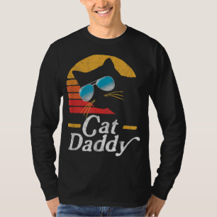Cat Daddy Vintage 80s Style Cat Retro Sunglasses D T-Shirt