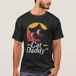 Cat Daddy Vintage 80S Style Cat Retro Sunglasses D T-Shirt