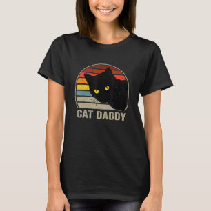 Cat Daddy Vintage Cat 80s Retro Style For Men, Cat T-Shirt