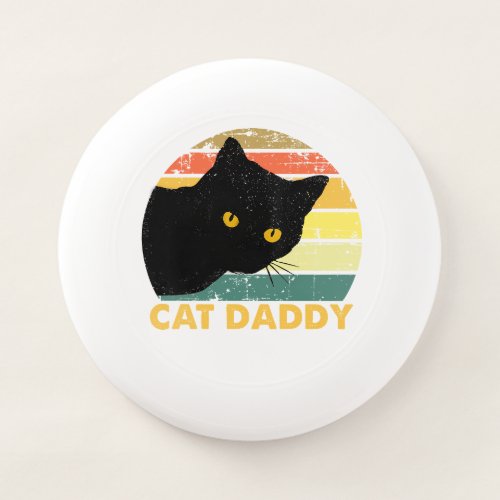 Cat Daddy Vintage Cat 80s Retro Style For Men Val Wham_O Frisbee