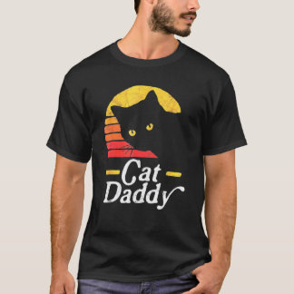 Cat Daddy Vintage Eighties Cat Retro Distressed T-Shirt