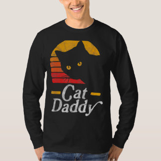 Cat Daddy Vintage Eighties Style Cat Retro Distres T-Shirt