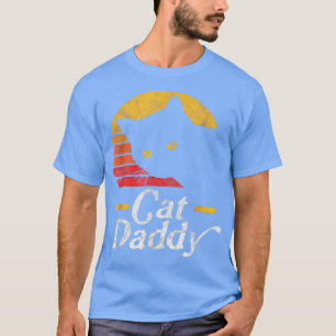 Cat Daddy Vintage Eighties Style Cat Retro Distres T-Shirt