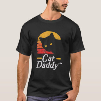 Cat Daddy Vintage Eighties Style Cat Retro Distres T-Shirt