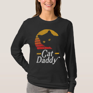 Cat Daddy Vintage Eighties Style Cat Retro Distres T-Shirt