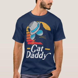 Cat Daddy Vintage Eighties Style Fedora Retro T-Shirt